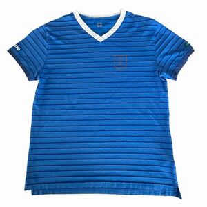 Decathlon Kipsta Italia Football Soccer Shirt‎ Blue Striped Flag Italy Sz Large